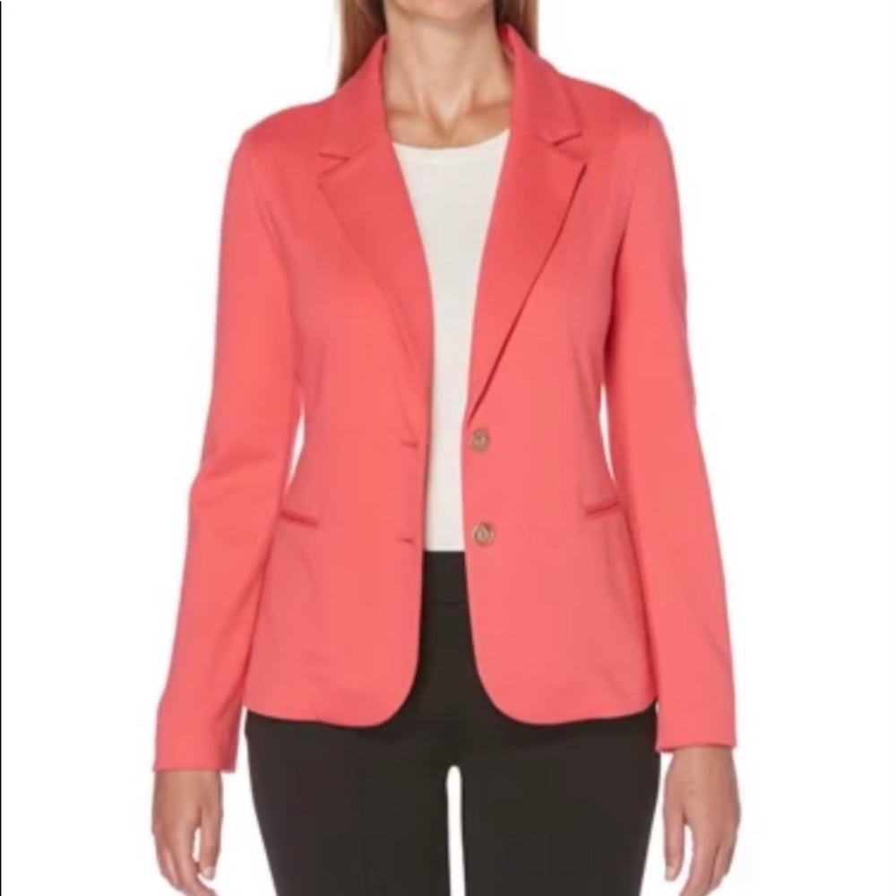 Rafaella Women’s Vibrant Comfy Knit Blazer 2X